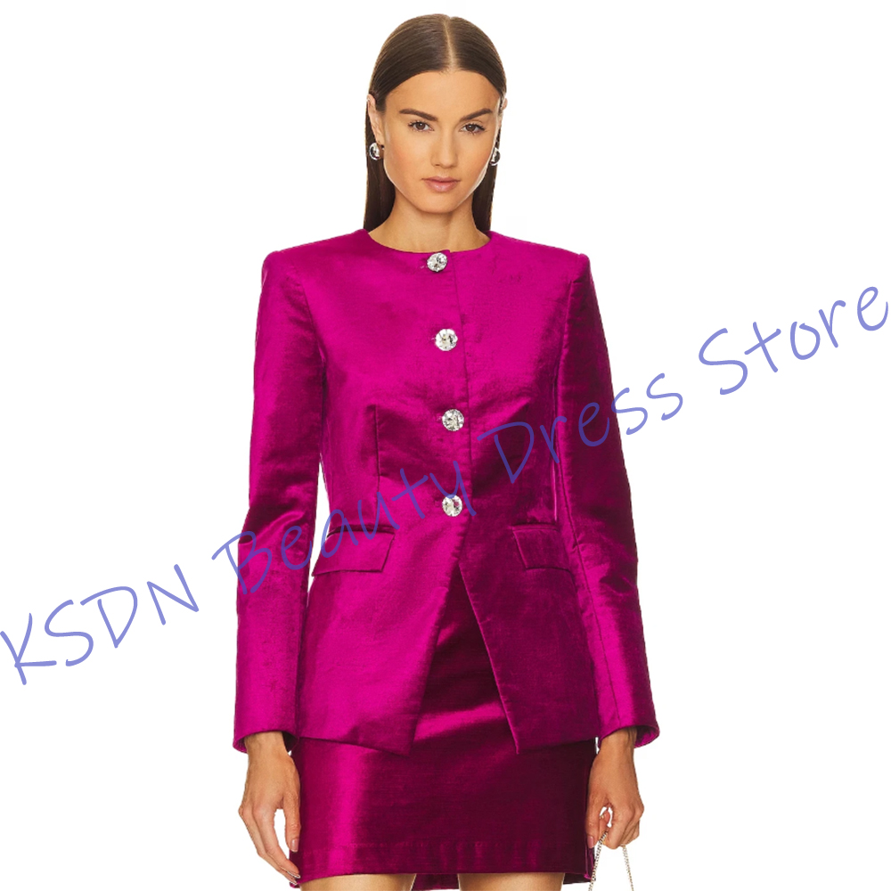 Women'S Elegant Formal Wear - Şık Kadın Tek Göğüslü Takım Elbise
