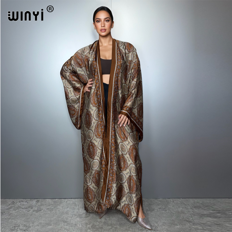 Young Women'S Formal Wear - WINYI yeni kimono boho kaftan plaj