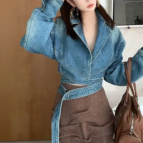 Mavi Yıkanmış Retro Denim Ceke - Unique Women'S Formal Wear incelemesi ve fiyatı