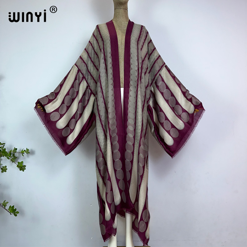 WINYI kimono yaz geometrik bas - Young Women'S Formal Wear incelemesi ve fiyatı
