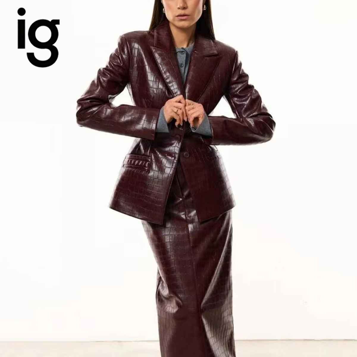 IG Kadın Bordo Timsah Görünüml - Formal Women'S Wear incelemesi ve fiyatı