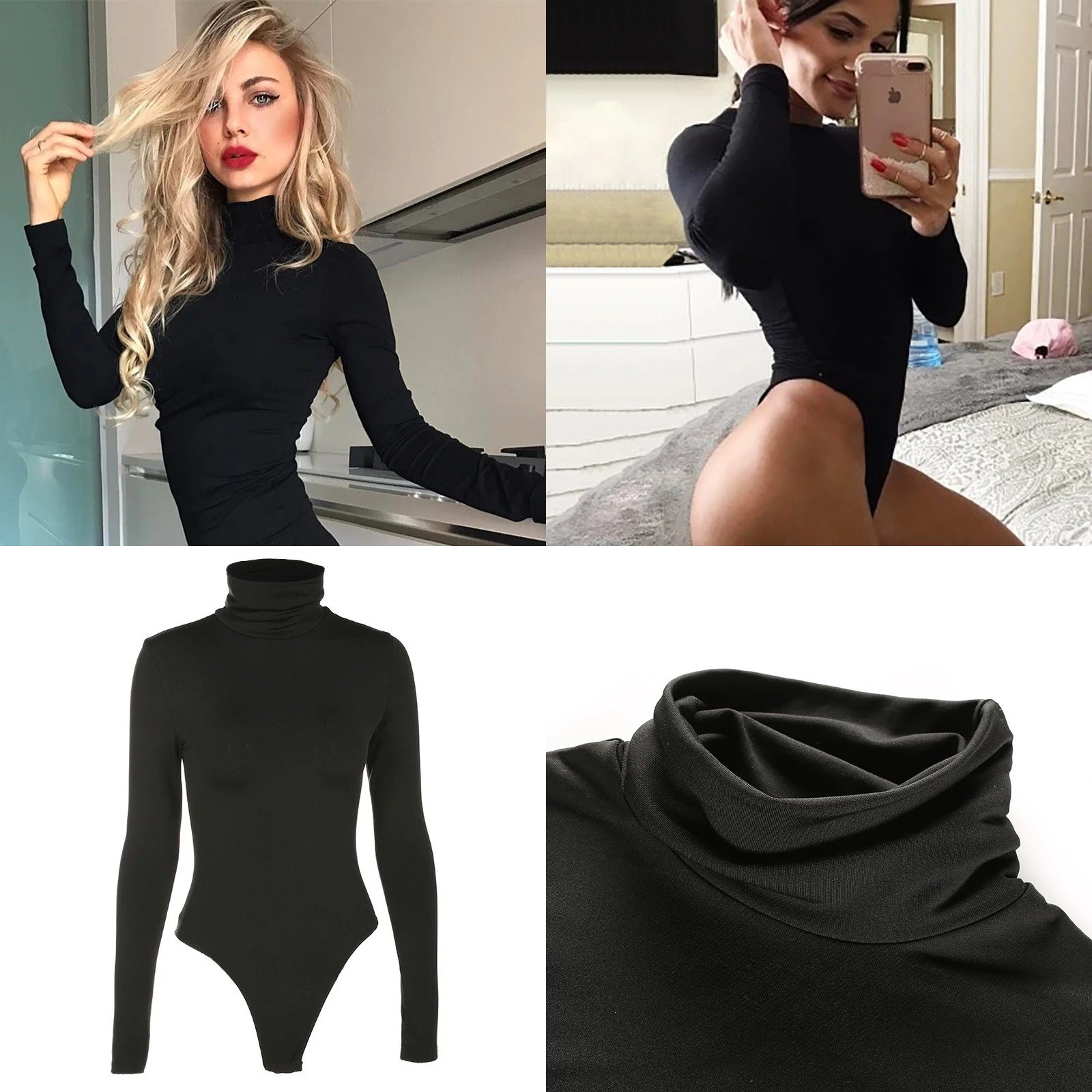 Balıkçı Yaka Kadın Uzun Kollu  - Turtleneck Bodysuit Office incelemesi ve fiyatı