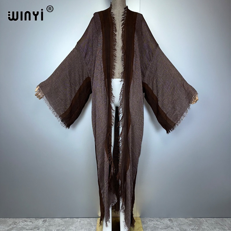 WINYI Retro Kimono Maxi Hırka  - Young Women'S Formal Wear incelemesi ve fiyatı